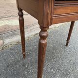 Small desk table in vintage pitchpin