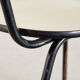 School chair on metal frame