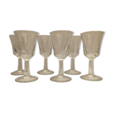 Set of 6 glasses with alcohol