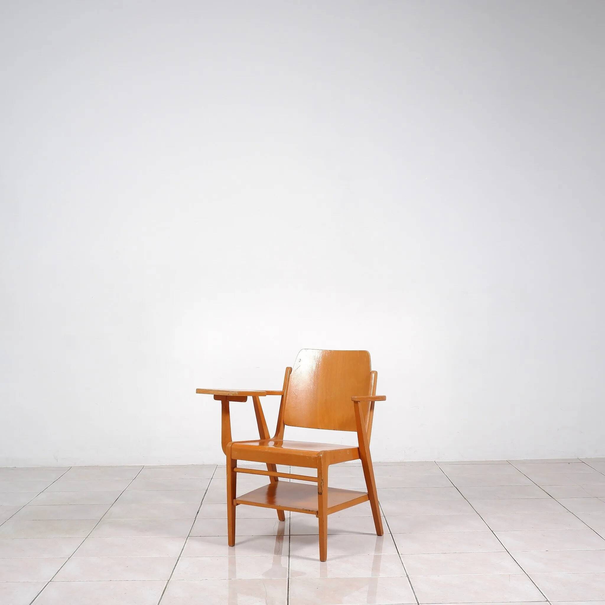 Franz Schuster „Forum Stadtpark“ chair with writing desk