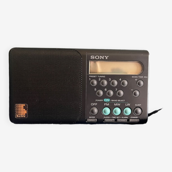 Sony portable alarm clock radio
