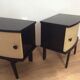 Pair of vintage wooden bedsides 1960
