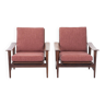 Ensemble de deux fauteuils lounge vintage
