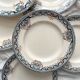 6 ironstone dinner plates “Diderot” Longwy