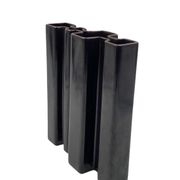 Angelo Mangiarotti, Space age brown ceramic vase, Fratelli Brambilla Italy ca. 1968
