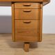 Art Deco Oak Freestanding Desk by Gunnar Ericsson for Facit AB Buromöbel