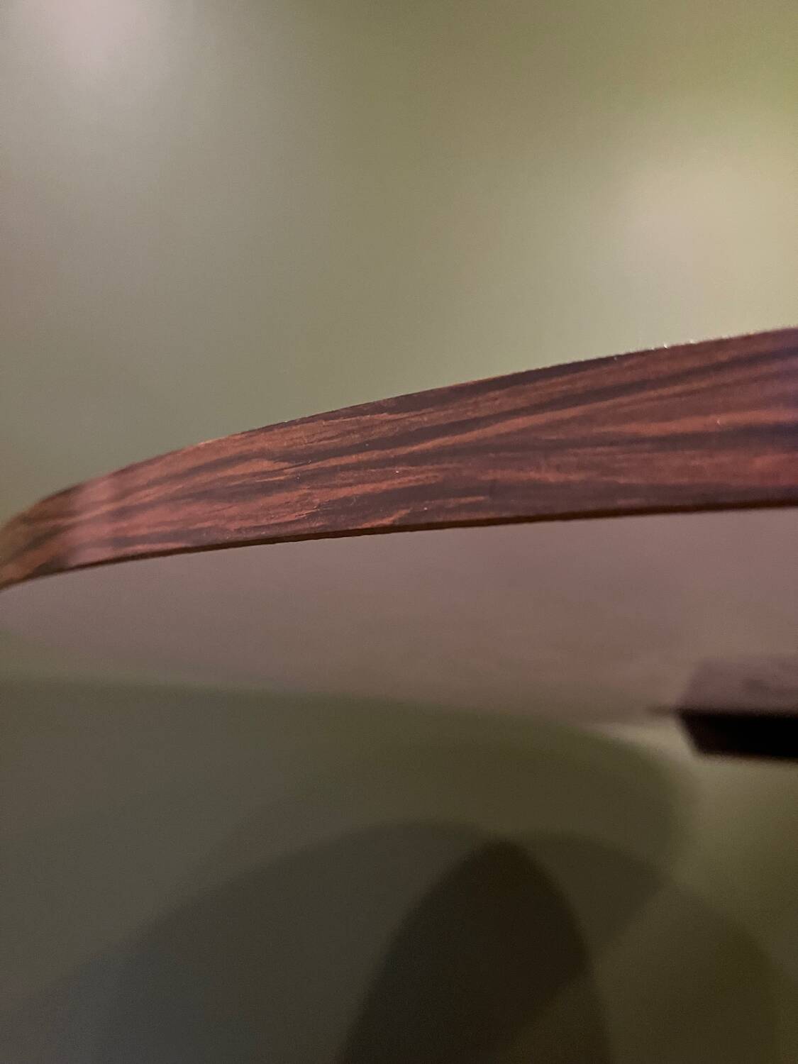 Vintage round table 110 cm in rosewood, tulip base, 1970s.