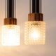 Czechoslovak brutalist light fixture, mid-century ceiling lighting, 1970s