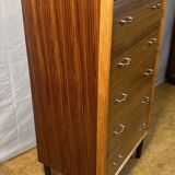 Commode rétro vintage en teck du milieu du siècle par Beeanese – 1960 Élégante