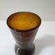 Vintage amber blown glass artisanal vase
