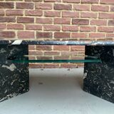 Black marble coffee table