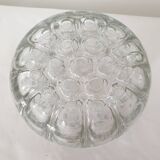 Vintage glass flower stand vase with 19 holes - Made in France