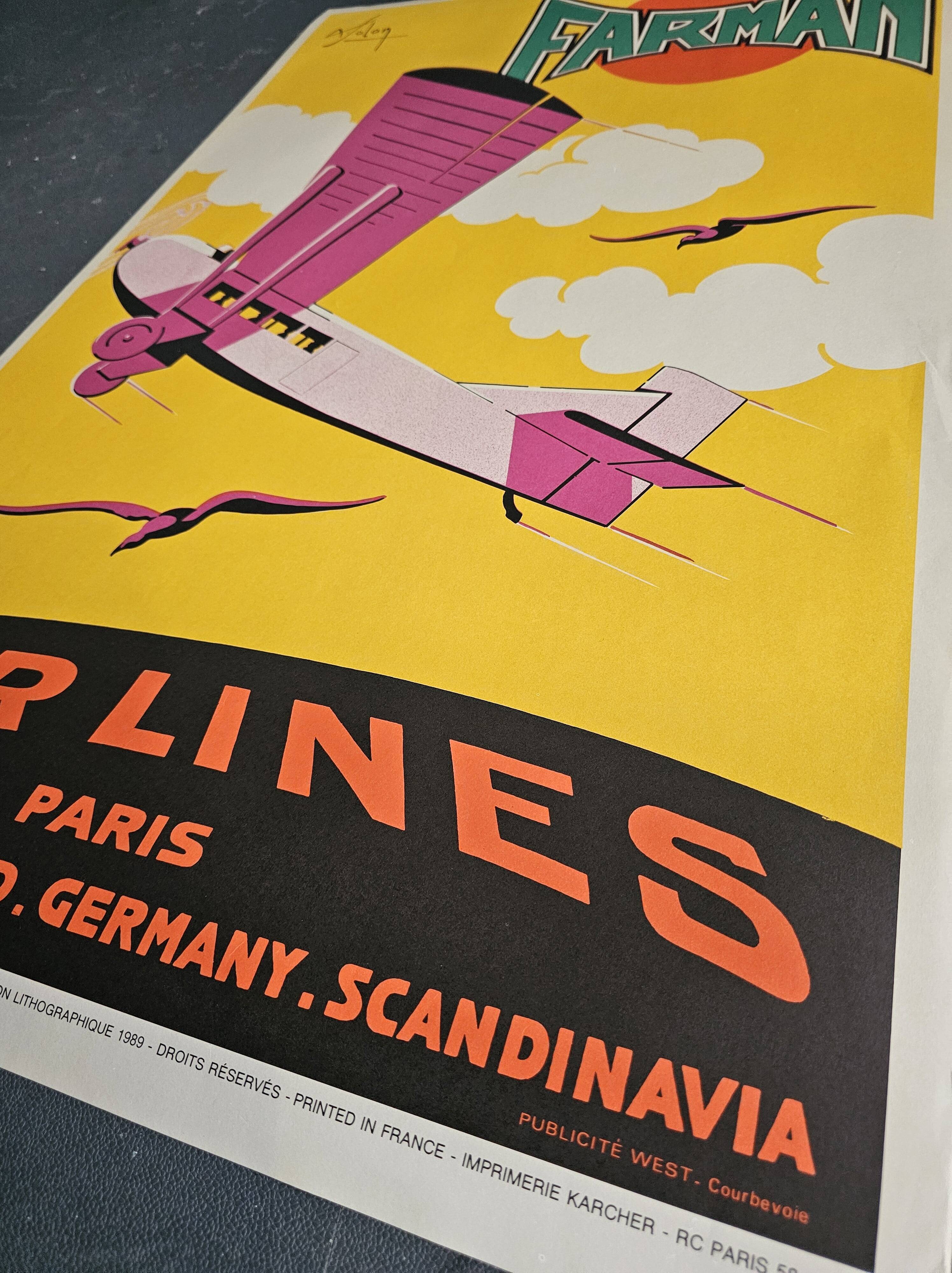 FARMAN AIRLINES poster - Albert Solon