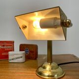 Antique brass notary lamp