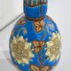 Vase decorated with flowers in enamels of longwy – early twentieth century