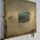Vintage 1900 triptych barber mirror in gold, gallant scene - 20 x 59 cm