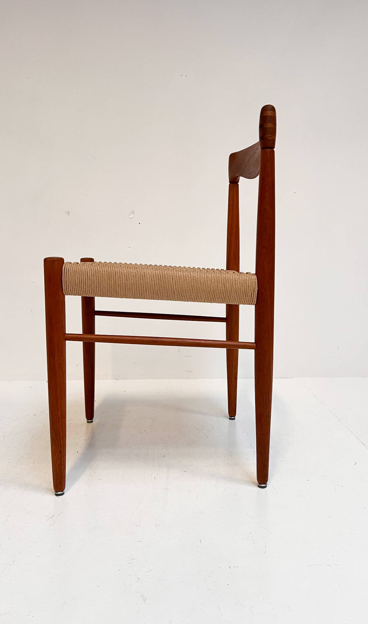 Refurbished set of 4 papercord chairs by H. Klein for Bramin, 1960s