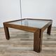 1960s coffee table by Afra and Tobia Scarpa for Cassina with smoked glass