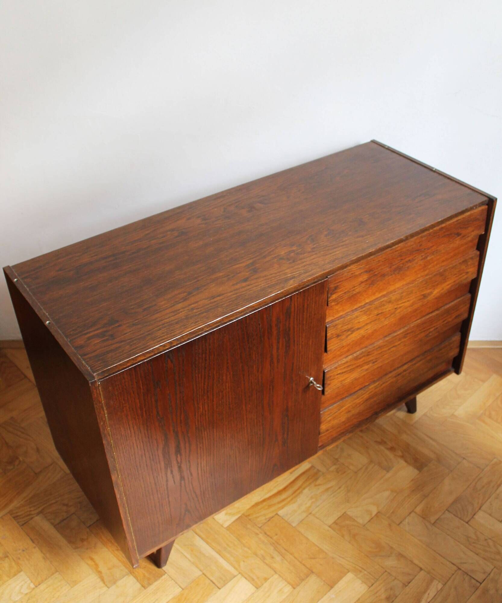 Vintage buffet U-458 by Jiří Jiroutek, Interior Prague, Czechoslovakia, 1972