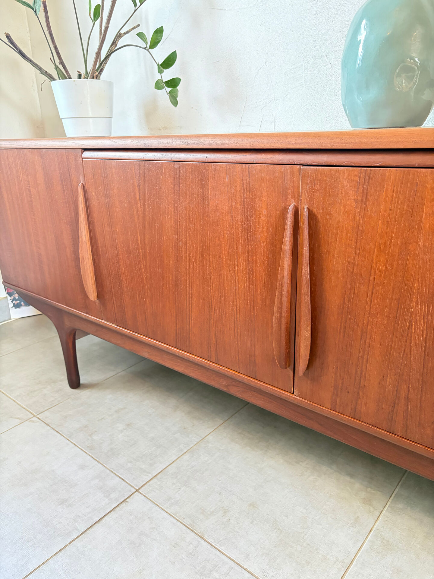 Vintage teak enfilade from the 1960s.