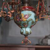 Antique bronze Napoleon III pendant light, 19th century ceiling lamp