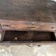 Antique Indonesian teak workbench with two drawers and stretcher H89.