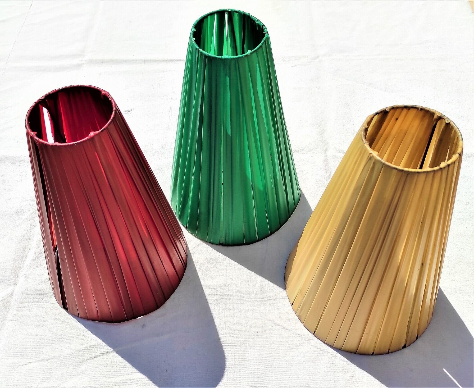 Lampshades day lot of 3 colors