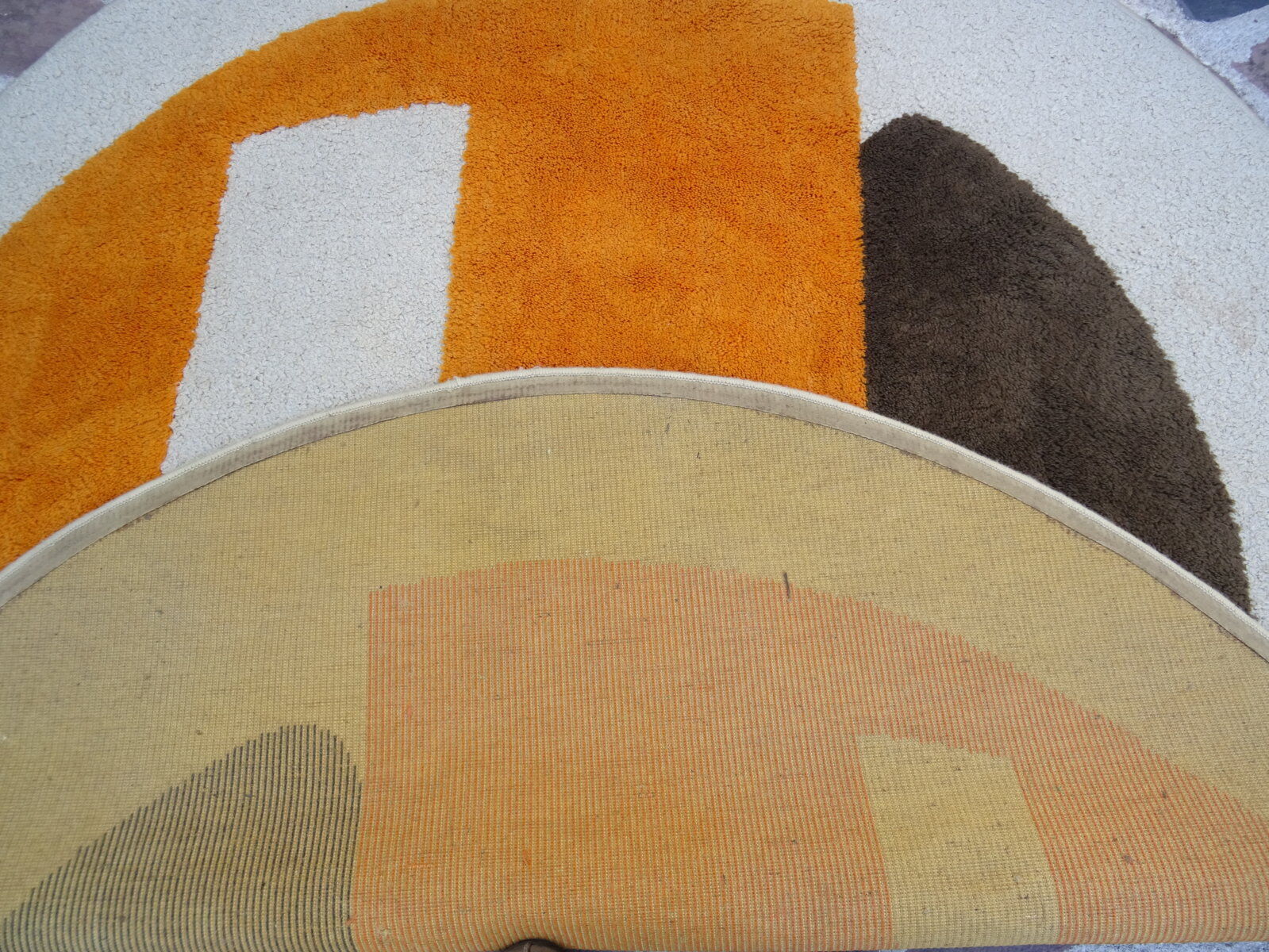 Design round carpet, 60s