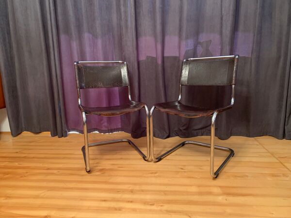 A set of six S33 chairs by Mart Stam, Thonet, Germany, 1960s.