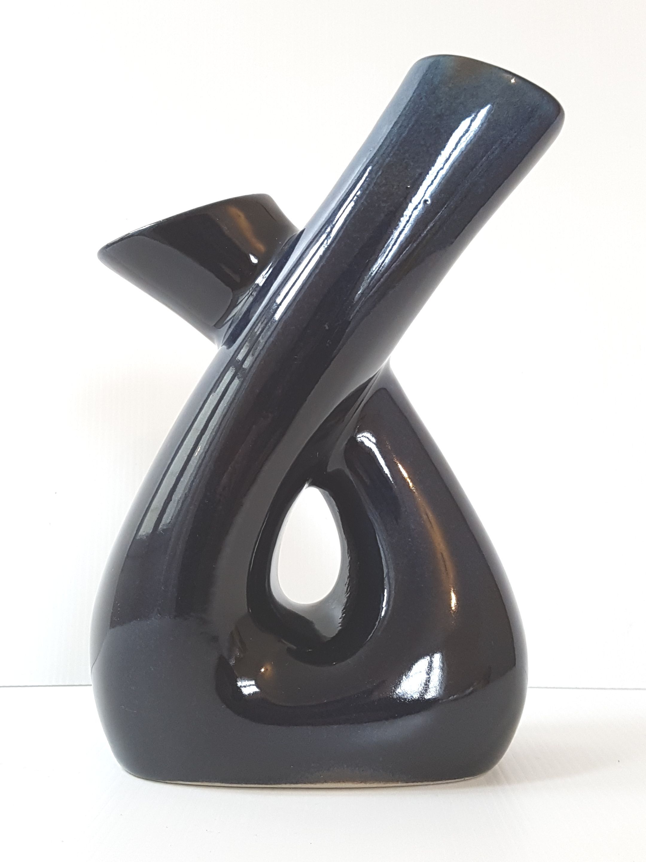 Ceramic vase Atelier du Genêteil 1970 vintage