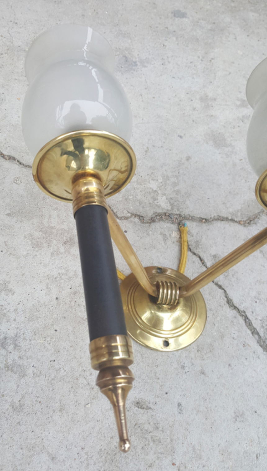 Double wall lamps, gallows, neo classic, mid century, 50