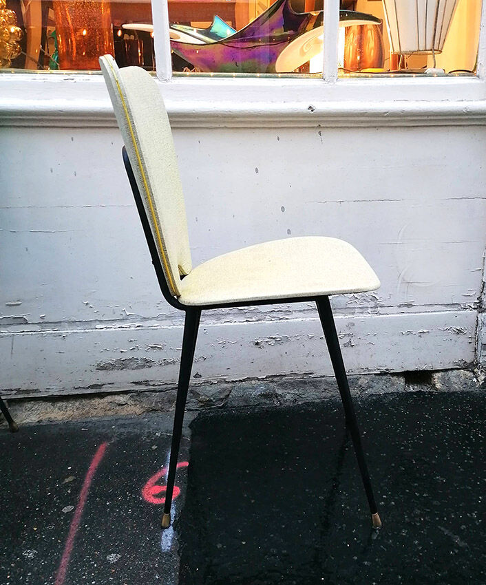 Chaise skaï jaune clair, 1960