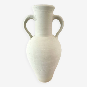 White terracotta jar