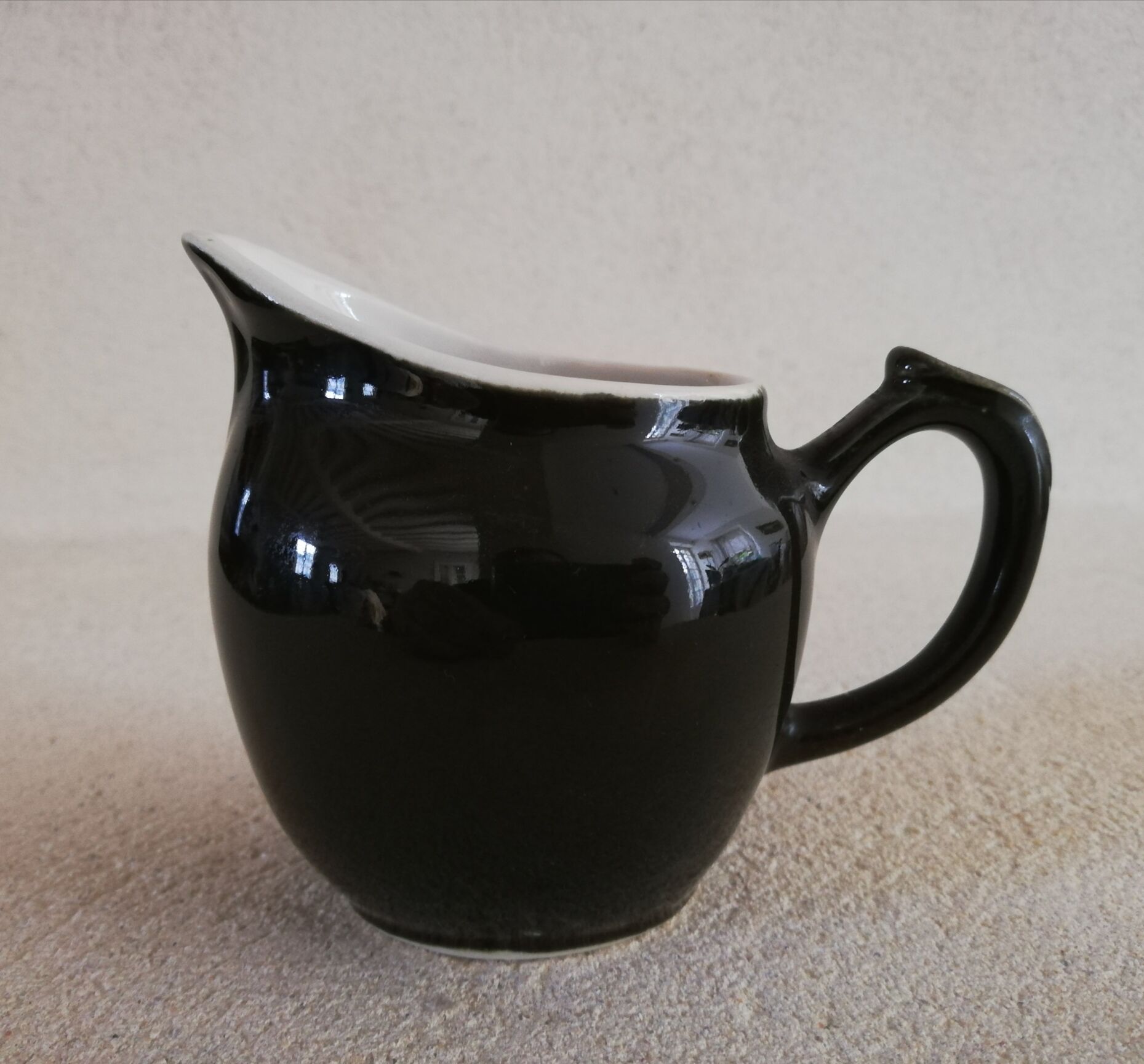 Mehun porcelain milk jar 1940s