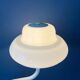 Mid-century mushroom floor lamp with a white plexiglass shade.