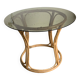 Round dining table with bamboo legs