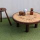 Vintage Herbier coffee table by Roger Capron