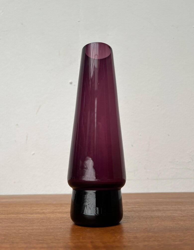 Mid-century minimalist glass vase, 1960s