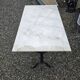 Table bistrot plateau en marbre