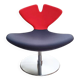 Chauffeuse rotative orange et anthracite