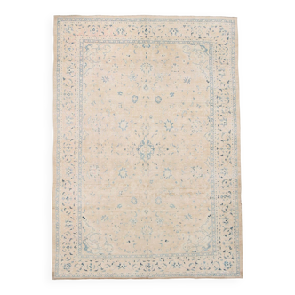 Tapis persan classique beige et bleu 8x11, 236x333Cm