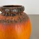 Ensemble de deux vases de lave grasse en poterie « Multi-Color » par Scheurich, Allemagne, années 1970