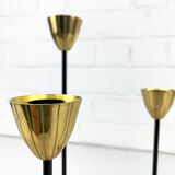 Mid-Century Scandinavian candlestick, Gunnar Ander's candle holder for Ystad Metall, Sweden