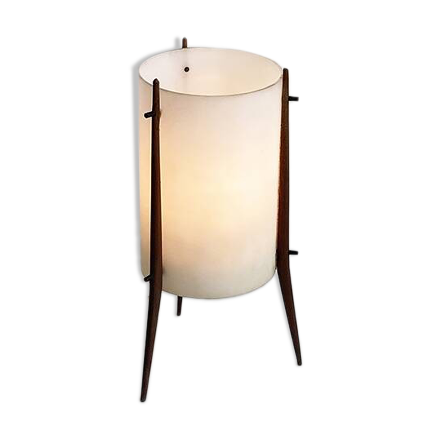 Vintage 1950 Tripod wooden Alfaplex lamp