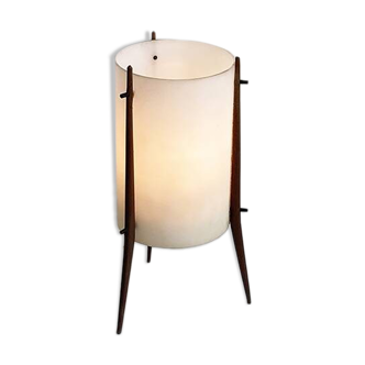 Lampe Vintage 1950 Tripod bois Alfaplex