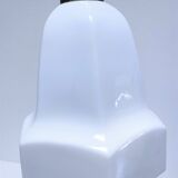 Art deco lamp silver and opaline brass