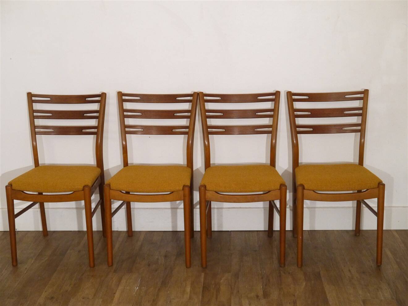 Set of 4 Scandinavian chairs from the 1960s