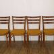 Lot de 4 chaises scandinave 1960