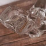 Paire de bougeoirs deux branches cristal