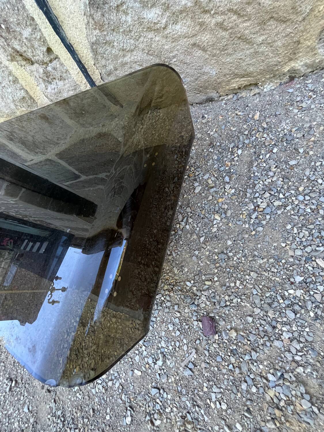 Plexiglass coffee table